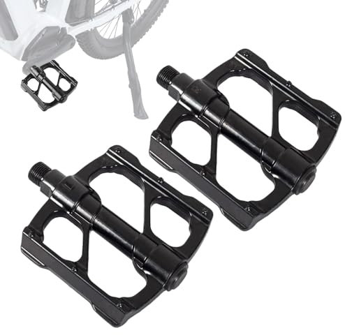 Youding Fahrradpedale für Fahrradpedale – Flache, rutschfeste Pedale, wasserdicht, Fahrradpedale aus Metall, staubdicht aus Aluminiumlegierung für und Erwachsene, Mountainbikes