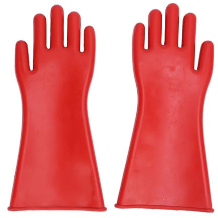 Gugxiom 12000-V-Hochspannungs-isolierte Elektrikerhandschuhe, 1,8 Mm Dicke Schutzhandschuhe, schnitt- und Stichfest für Linienarbeiter-Elektriker
