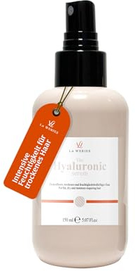La WERIES Hyaluronic Haarserum 150 ml – Intensiv-Feuchtigkeit & Pflege für trockenes Haar – Leave-in Serum mit Hyaluron & Proteinen – Schutz vor Frizz & Glanz für feines & strapaziertes Haar