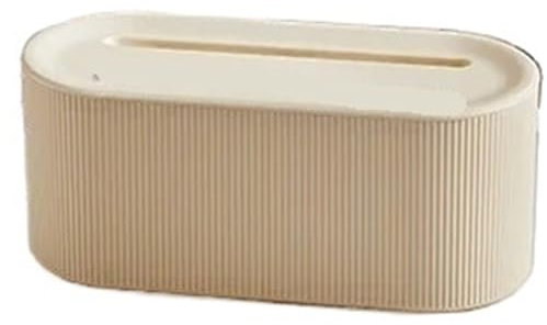 ENWWCH Kabelschläuche Wohnzimmer-Aufbewahrungsbox, Netzkabel-Board, Aufbewahrungsbox, Schlafzimmer, Ladedatenkabel, Steckdose, Sortierung, Kabelbox Für Die Organisation Von Kabeln(Beige Cover)