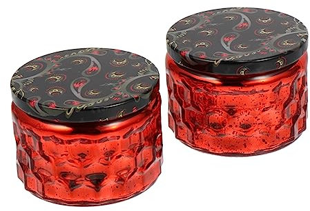 Gadpiparty Portacandele Vuoto in Vetro Contenitori Decorativi Per Candele Bottiglia Per Fabbricazione Candele Portacandele Per Domestico Contenitore Per Fai Da Te