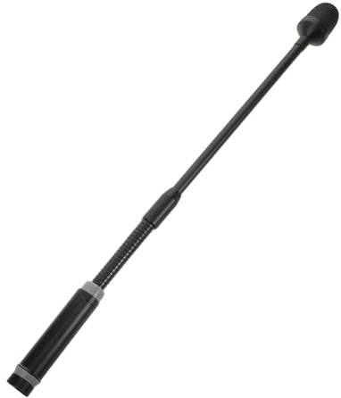 FRCOLOR Microphone Col de Cygne XLR Flexible Broches pour DJ Micro avec Tuyau Métallique pour Spectacles Direct et Réunions