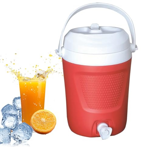 Yuemeuy Fontaine À Boissons Isolée | Glacière à Boissons Portable,Glacière Isotherme Chaude Et Froide Pour Pique-Nique Randonnée, Fontaine D'Eau Extérieure 4L