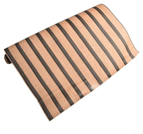 Carta da parati adesiva da parete con motivo a doghe in legno, per rifacimenti creativi della casa, 45 cm x 10 m (griglia in quercia)