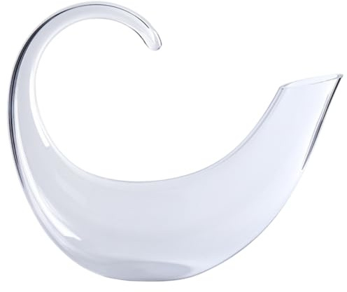 STOBAZA Distributeur de Vin Verre Transparent Aérateur et Verseur Élégant pour Maison Carafe Design Cristal pour Améliorer Goût Vin