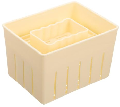 Healifty Tofu Pressing Mold Box 140x105x95mm Sturdy DIY Homemade Soybean Curd Maker Kitchen Tofu Mould for Household Cheese and Bean Curd Preparation