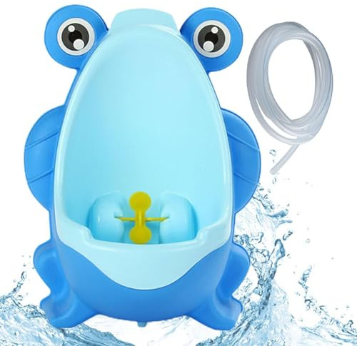 Urinario para niños para niños Orinal de entrenamiento para ir al baño con | Entrenador de inodoro de pie montado en la pared para niños: lindo y fácil de Entrenador para ir al baño