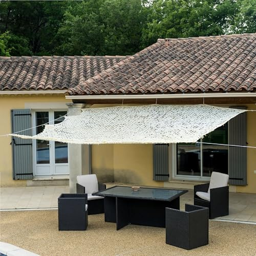 WERKA PRO Telo ombreggiante Traforato Beige 120 g/m2 3 x 3m