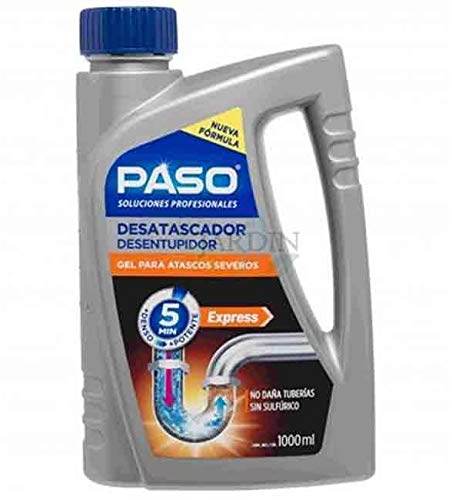 Suinga Desatascador tuberIas Polietileno y PVC 1000ml, limpiador de caños y drenajes profesional