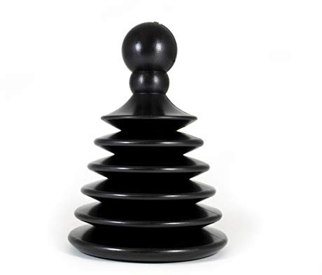 Master Plunger Mighty Tiny Plunger Designed for Bathroom/Kitchen Sinks, Perfect for RV’s. Unclogs Fast & Easy (Patent Pending), Black