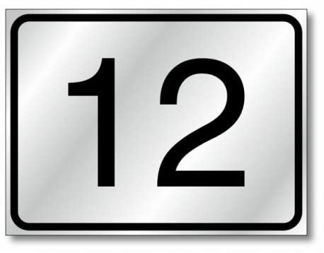 Numero civico semplice - Elegante e RESISTENTE - Garanzia 20 Anni (10x15 cm)