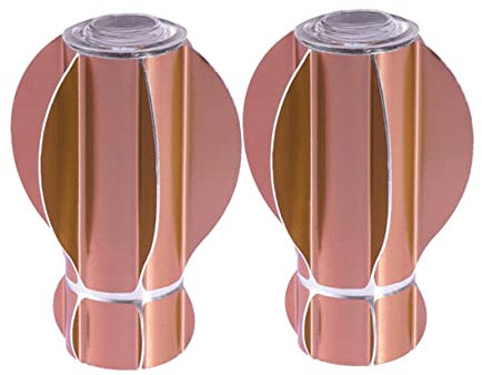 Ciieeo 2pcs Curtain Rod End Decorative Head Star Fruit Design Inner Dia Drape Rod Finals for Window Pole Fits Home Office of Curtain Caps