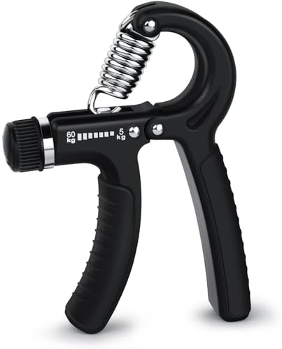Hand Grip Strengthener, Grip Strengthener, Forearm Strengthener, Adjustable Resistance 5-60kg, Forearm Gripper with Thickened Spring for Wrists, Arms, Perfect for Musicians Athletes
