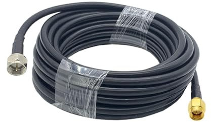 Sma. Maschio di F spina maschio Rg58. Cavo coassiale 50ohm F Plug tv Adattatore di antenna treccia Rf. Cavo di estensione coassiale Rf. Ponticello treccino. (Color : F M to SMA M, Size : 15M)