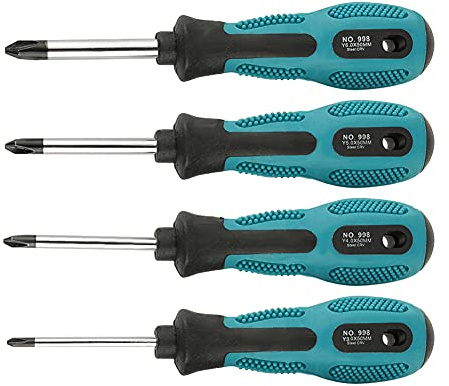 Set di cacciaviti da 4 pezzi set di cacciaviti antiscivolo set di cacciaviti a Y cacciavite triangolare magnetico set di utensili per riparazioni profilo Phillips 3 mm 4 mm 5 mm 6 mm