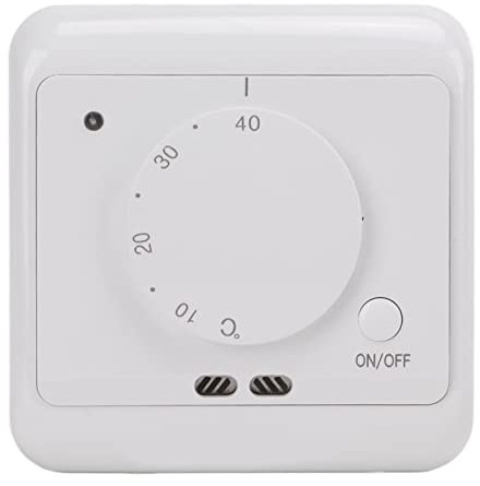 Termostato Meccanico Termostato Ambiente Da Parete Nterruttore Ambiente Per Aria Condizionata Centralizzata) Bianco)