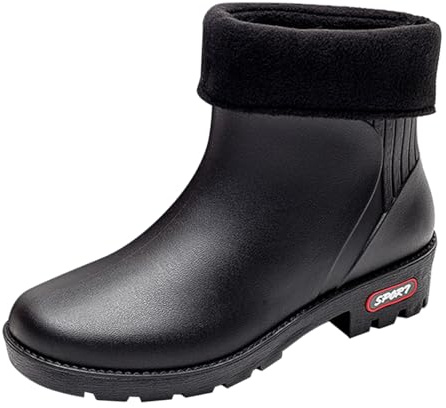 100 top selling items lightening deals Extra Wide Calf Wellies for Women Mid Calf Wellies Non-Slip Long Wellies Boots Neoprene Insulated Rubber Hiking Boots Lightweight horse riding boots