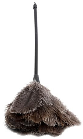 ZenithAur Plumeau d'autruche, Manche Long amélioré en Microfibre, Mini Brosse de Nettoyage fabriquée à la Main, idéale pour Les décorations domestiques et Les Ventilateurs de
