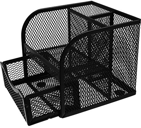 VILLCASE Schulzeug Schreibtischgestell Storage Boxes Schreibtisch-schublade Stylofon Spender Schreibtisch-organizer Und Zubehör Organizer Für Schreibtischschubladen Eisen Black Desk Accessories
