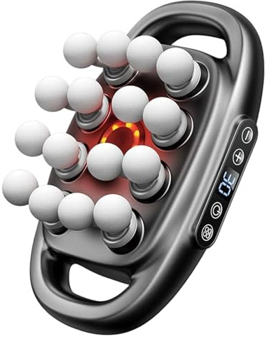 Ensemble de pistolets de massage à 8 têtes à 16 têtes, pistolet massage 16 masseur en mode niveau 9 avec masseur rechargeable type C type C.