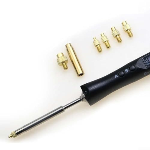 Yuanpgky TS100 Strumento di taglio della punta per la stampa 3D, estrattore termico per dadi con teste in ottone intercambiabili, compatibile con saldatore TS100 per (Set 1)