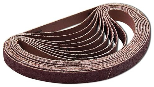 HOPEYMY26 20 stycken slipband, 25 x 762 mm, korn 400/600/800/1 000, ersättningsbandsats, sorterad kornslipband för slipmaskin för elverktyg
