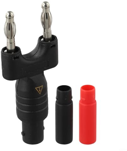 1pc BNC Female to Two Banana Adapter for Oscilloscope Probes Supporting Electrical Testing and Lab Measurement Tasks