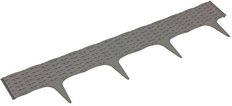 Palissade Garden Ratan Rotin 3,9 m bord bordure jardin decoration gris