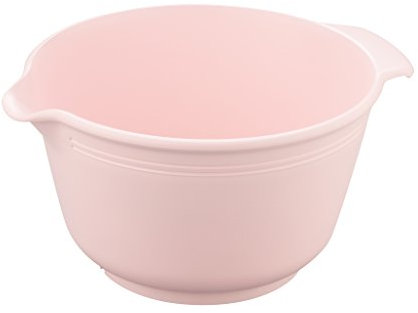 Dr. Oetker Rührschüssel 3 L, Rührschüssel aus der Serie Modern Baking - Retro Design, Schüssel aus schlagfestem Kunststoff (Farbe: Pastellrosa) - spülmaschinengeeignet, Menge: 1 Stück