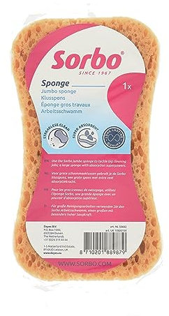 Sorbo Extra Large, Multi-Purpose Sponge, Extra Strong, Super Absorbent, XL 17 cm x 11.5 cm x 5 cm