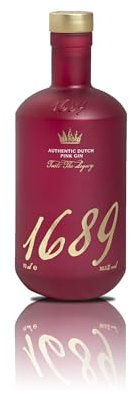 1689 Dutch Pink Gin - Perfect Gin Gift - Smooth & Rounded Finish with Unique Flavour- 300-Year-Old Recipe with Strawberry & Raspberry Distilled | 70cl Bottle | fruity Taste – No sugar added