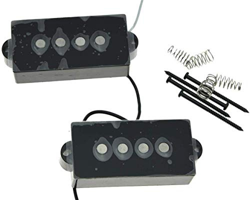 Dopro Alnico 5 Vintage Sound Precision Bass Tonabnehmer für 4 Saiten P Bass Gitarre Schwarz