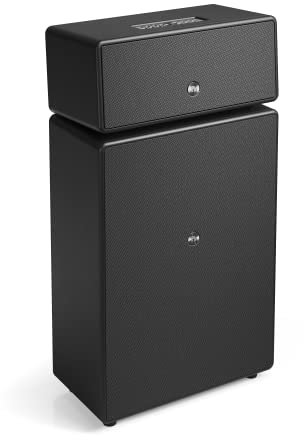 Audio Pro Potente Cassa Wireless Bluetooth e Wifi Multiroom - Grande Speaker Portatile con AirPlay2, Google Cast, Spotify Connect e HiFi - 6 Pulsanti Predefiniti - Volume Alto Drumfire II - Nero