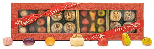 Walnut Tree – Marzipan Gift Box – Made from Real Almonds – Hand-Packed – Great Taste Award Winner – Suitable for Gluten-Free Diets – Luxury Gift Selection, Birthday, Anniversary, 380g