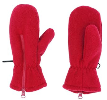 maximo MINI-Fausthandschuhe, Daumen Fleece, Reißverschluss, Ökotex
