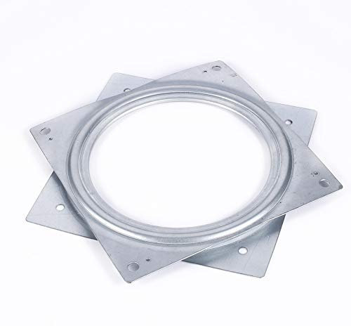 15cm/6in Quincaillerie de 500 Kg Roulements de Plateau Tournant Pivotant en Métal Carré pour Bureau TV Plaque de Roulement Rotative pour Plateaux de Service, étagères de Rangement de Cuisine