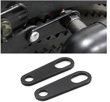 JNNJ 2Pcs Motorrad-Blinker-Lampenhalterung, Motorrad Hinterer Blinker Stoßdämpferhalterungen, Universal Metall Motorrad Hinten Blinker Licht Halterung Zubehör(Schwarz/6.8cm)