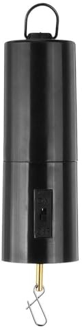 Motor Giratorio Colgante que Funciona con Pilas para Carillones de Viento Móviles, Motor Giratorio con Colgador y Clip, Duradero y Fácil de Usar (BLACK)