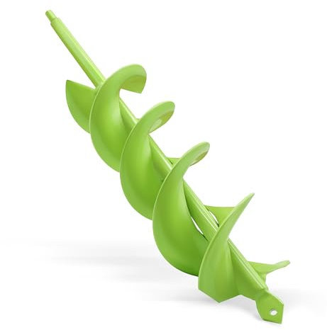 TCBWFY Garden Auger Drill Bit for Planting 3x16.5inch,Total Solid Barrel Extensive Blades,for Planting Flowers Bulbs,Rapid Planter Earth Post Umbrella Hole Digger for 3/8Hex Drive Drill