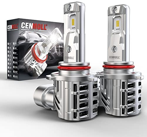 Cenmoll HB3 Lampadina per faro LED, 90W 18000LM 500% Luminosità Illuminazione a 360 gradi 9005 Lampadina per faro HB3 Canbus Senza errori 6500K Bianco, Confezione da 2