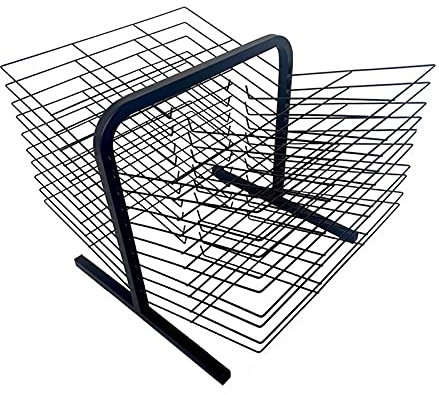 Metall-Kunst-Trockenständer für Bilderalben, geeignet für Zuhause und Kunstschule, Ölgemälde, Trocknen, 20 Etagen, Ausstellungsständer (Farbe: A, Größe: 20)