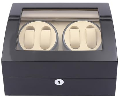 4+6 Uhren Beweger Uhrenbeweger, Holz Automatisch Vitrine Watch Winder Uhrenbox Uhren Aufbewahrungsboxen Display-Boxen, für Geschäfte Märkte