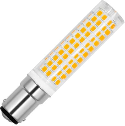 ASAIHKUN B15D LED 8W Leuchtmittel 80W-100W Glühlampe Licht Energiesparende Glühbirne T SLIM Schlank AC 220V-240V Bajonettfassung B15d LED Warmweiss 900LM für Deckenlampen Nicht Dimmbar, 1 Stück