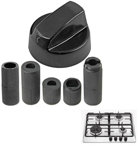 Perillas de Control,Mandos Cocina Gas Botones Universal de Interruptor,Botones Perillas de Cocina,Manija perillas mando Universal, incluye adaptador,para Mayoría las Horno,Estufa de Gas