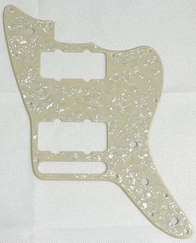 For Fit US Fender American Special Jazzmaster Style Guitar Pickguard (1-lagig Cream Pearl)