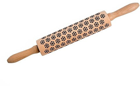 Eddingtons Rouleau à pâtisserie avec motifs de Noël Flocon de neige