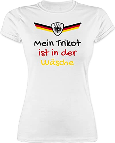 Shirtracer - Shirt Damen - Fußball EM WM - Mein Trikot ist in der Wäsche Deutschland