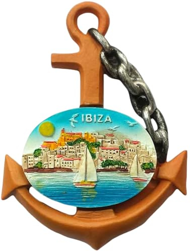 3D Ibiza Spanien Kühlschrankmagnet Ankerform Reiseaufkleber Souvenir Zuhause & Küche Dekoration Spanien Kühlschrankmagnet