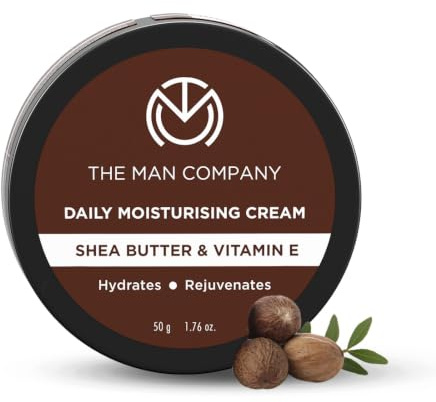 The Man Company Daily Moisturising Cream With Shea Butter & Vitamin E for Moisturizing & Hydrating | All Skin Types | 50 gm