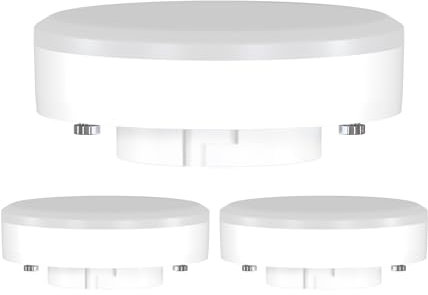 ledscom.de 3 ampoules LED GX53, blanches (4100 K), 10,9 W, 1212lm, 115°, mates
